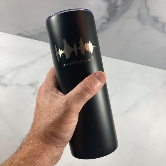 It Is Well With My Soul Soundwave 20oz Tumbler - Picture 2 of 5